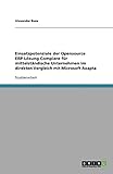 Einsatzpotenziale der Opensource ERP-Lösung Compiere für mittelständische Unternehmen im direkten Vergleich mit M