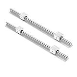 NIANZAISS Hongfubang. 2 Stück SBR12 Linearschiene Guide Slide + 4 stücke SBR12UU Lagerblocklänge 300 500 600 800 1000 1200 1500mm vollgestützte Wellenstange (Guide Length : 500mm)