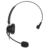 cigemay Telefon-Headset 2,5 Mm mit Noise Cancelling-Mikrofon für Festnetztelefon oder Schnurloses Dect-Telefon mit 2,5 Mm Kopfhörerbuchse, Einohr-Kopfhö