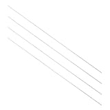 Othmro Runde ABS-Hantelstange, 2 mm x 0,5 m, für Architekturmodellbau, DIY, Weiß, 4 Stück