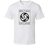 British Leyland UK Car Industry Shirt Black White Tshirt Men's White L