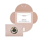 Lillyville - Brautjungfern Geschenk mit Infinity Armband Rosegold und Karte - Willst du Meine Brautjungfer Sein? - Hochzeit Einladung - Umschlag R