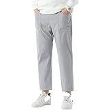 Huntrly Herren Freizeithosen Frühjahr und Herbst Trend Gerade Lose Weite Sport Freizeithosen Lässige All-Match-Hose M