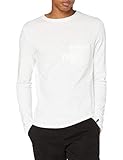 True Religion Herren Longsleeve T-Shirt, Weiss, S