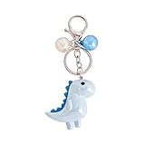 Niedlicher Dinosaurier-Schlüsselanhänger aus Acryl für Frauen und Mädchen, Schlüsselanhänger für Autoschlüssel, Anhänger, Rucksack, Tasche, Geldbörse, Anhänger, Dinosaurier B, Larg