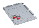 aidB Scharnierdeckel Set Eurobox NextGen, 400 x 300, inkl. 2 rote Schiebeschnappverschlü