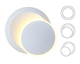 LED Wandleuchte 5W Wandlampe 350° Drehbar Wandspot, 3000K Warmweiß, Modern Kreative Eclipse Wandleuchte für Treppen Wohnzimmer Schlafzimmer Balkon Hotel SPDYCESS