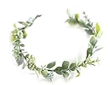 HJYHYN Blumenkranz Haare Haar Blumenkranz Künstliche Blumen Krone Braut Kopfstück Greenery Krone Haarreif Blumen für Hochzeit Zeremonie Party Festival-01 …