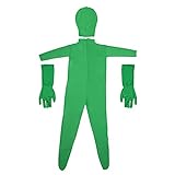 KORGALEY Foto Video Unisex Grüner Body Suit Polyester Stretchy Chromakey Kostüm Herren Damen Verschwindender Mann Body S