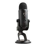 Blue Microphones Yeti Professionelles USB-Mikrofon für Aufnahmen, Streaming, Podcasting, Broadcasting, Gaming, Voiceover und mehr, Plug 'n Play auf PC und Mac - Schw