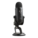 Blue Microphones Yeti Professionelles USB-Mikrofon für Aufnahmen, Streaming, Podcasting, Broadcasting, Gaming, Voiceover und mehr, Plug 'n Play auf PC und Mac - Schw