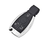 Donshops 3 Button Remote Smart Car Key Shell Case Gehäuse for Mercedes Fit for Benz A b c e s Klasse W203 W204 W205 W210 W211 W212 W221 W222 W222 W222