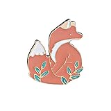 Vi.yo Fuchs brosche Cartoon niedliche brosche für Mädchen Schal Shirt Kleiden dekorative pin Brosche Pullover Clip Anstecknadeln schmuck (Gold)