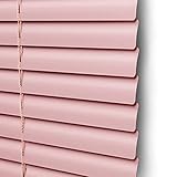 ZALNVEY Verdickte Jalousien Für Fenster|Türrollos Schatten|Aluminium Horizontal Mini Rollos Blackout| Lichtfilterung, Benutzerdefinierter Support (Größe B 70-140 cm, Punch, Pink)