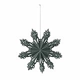 broste Copenhagen 70080435 Snowflake Papier deep Forest S 15 cm (1 Stück)