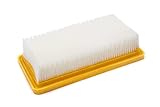 vhbw Flachfaltenfilter Ersatz für Kärcher 6.415-953.0 für Nass- und Trockensauger - F