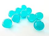 Badeperlen Badezusätze viele Formen und Farben Geschenk Deko Badeöl 12 Stück (Perle Türkis mit Blaubeerduft)