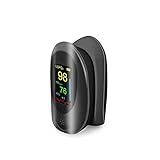Joyfitness Pulsoximeter Fingerspitzen-Sauerstoffkonzentrator, Mit Pulsfrequenz Und Präzisem, Schnellem Spo2-Sauerstoffmessgerät Für Tragbares OLED-Display Für Erw