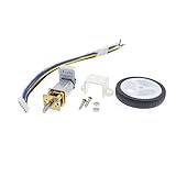 DIY Elektromotor DC 6 V Encodermotor Getriebe N20 Mikro-Getriebemotor mit 34 mm Radschraubenhalterung, Kupplungs-Kit (Geschwindigkeit (RPM) : 1550 U/min, Spannung (V) : 6 V)