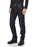 BP 1990-038-01 Worker-Jeans - Schlanke Silhouette - Ergonomischer Schnitt - Stretch-Stoff - 78% Baumwolle, 22% Elastomultiester - schlanke Passform - Größe: 33/32 - Farbe: dark blue w