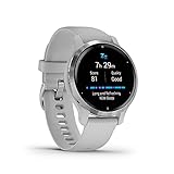 Garmin Venu 2S – schlanke GPS-Fitness-Smartwatch mit ultrascharfem 1,1“ AMOLED-Touchdisplay, umfassenden Fitness-/Gesundheitsfunktionen, über 25 vorinstallierten Sport-Apps, Garmin Music & Garmin Pay