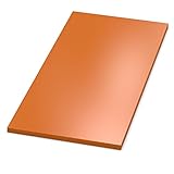 AUPROTEC Tischplatte 19mm orange 1600 mm x 800 mm Holzplatte melaminharzbeschichtet Spanplatte mit Umleimer ABS Kante Auswahl: 160x80