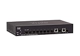 Cisco Systems SG350-10SFP Gigabit Managed SFP-Switch mit 10 Ports (SG350-10SFP-K9-EU) Schw