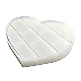 Kcibyvx Silikonformen Gießformen Liebe Herzförmiges Tablett Epoxidharzform DIY Handwerk Display Ständer Silik