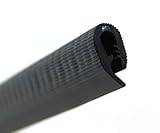KSKL1-4S-POM Kantenschutzprofil von SMI-Kantenschutzprofi aus PVC Gummi - Klemmbereich 1,5-4 mm - NICHT ROSTEND - Klemmprofil mit POM Kunststoffeinlage - Schwarz - selbstklemmend ohne Kleber (3 m)
