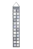 HEITMANN DECO Adventskalender zum Aufhängen und selbst Befüllen - Filz-Adventskalender - Grau, Beige, Weiß
