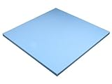 Heiro Schaumstoffplatte Blau 50x50cm Schaumstoff Kissen Schaumstoffpolster - extra formstabil - 2cm dick
