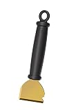 RÖSLE Universalschaber Scrap X, Hochwertiger Grillschaber mit zweiseitiger Messingklinge, Reinigung Brennkammer und Glasscheib