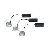 Paulmann 938.38 2Easy EBL Basis-Set Coin dimmbar klar LED 3x7W 2700K 230V 51mm Klar 93838 Spot Einbaustrahler Einb