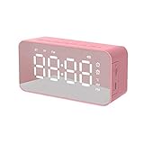 Lichtwecker Kinderwecker Schlafzimmer Uhr Uhren Für Schlafzimmer Alarm Uhren Für Kinder Alarm Uhren Laut Smart Uhr Wecker Mit USB Lade Port Pink,One S