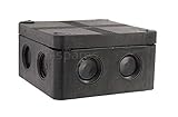 IP66 Black Weatherproof Outdoor / External Junction Box Complete With Connector by SEL