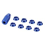 Sicerk Steuerschaltermutter, Metall, Gute Zähigkeit, Steuerschaltermutter, farbbeständig, für Futaba JR(Blau)