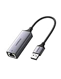 UGREEN USB 3.0 LAN Adapter 10/100/1000 Mbps USB auf RJ45 Ethernet Adapter Gigabit Netzwerkadapter kompatibel mit Laptop, PC, MacBook Pro, Surface Pro, Mi Box unter Windows, Mac OS, Linux,