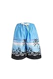 Gary Com Herren Badeshorts Quick Dry Beach Shorts mit Taschen Mesh Futter - - M