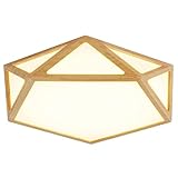 Mlight Moderne geometrische dreifarbige dimmbare Deckenleuchte Kreative sechseckige LED eingebettete Deckenleuchte Arbeitszimmer Wohnzimmer Dekoration L