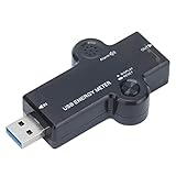 USB C Power Meter Monitor, 8192 Pixel True Color LCD Tragbarer USB C Tester Robustes ABS für USB Digitalg