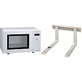 Siemens HF15M241 iQ300 Mikrowelle / 17 L / 800 W/Weiß/cookControl 7 Automatikprogramme & Xavax Mikrowellenhalterung ausziehbar (Mikrowellen-Halter für die Wand-Befestigung) weiß