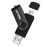 THKAILAR 128 GB 256GB 512GB USB 3.0-Flash-Laufwerk 2-in-1-OTG-USB-Typ-C-Speicherstick,externer Speicher für USB-C-Smartphones,Tablets,neues MacBook,Laptops,PC (128GB,Black-Type C)