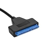 Konverter Festplattenadapter, Strapazierfähiges Adapterkabel Kupfer für 2,5' HDD/SSD für USB 2.0/1.1 rückw