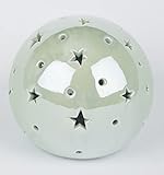 TrendLine Deko Windlicht Mint 11,5 x 10,5 cm Weihnachtsdeko Leuchte L