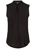 VERO MODA Damen VMERIKA S/L SOLID Shirt NOOS Top, Schwarz (Black Black), L