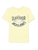 JACK & JONES Jungen JJELOGO Tee SS O-Neck 2COL 21/22 NOOS JR T-Shirt, Mellow Yellow, 128