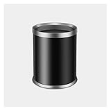 SHUNFAYOUXIANGS Mülleimer Edelstahl freigegebener Mülleimer-Dose Haushalt doppelter Druckring Mülleimer-Papierkorb-Wohnzimmer-Küchenbüro Mülleimer Müll Abfallbins. (Color : D)