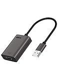 Yehua USB zu HDMI Adapter Kompatibel mit MacOS 10.12, HD 1080P Audio Video Grafikkabel Konverter für PC/Laptop,kompatibel mit Windows XP/10/8/7