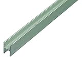 GAH-Alberts 485627 H-Profil | speziell für 16 mm starke Spanplatten | Aluminium, silberfarbig eloxiert | 1000 x 19 x 30