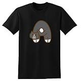 Animal Cartoon Alphabet A Cool Shirt Men's Shirt Unisex Crewneck Graphic Top Tees Fashion Short Sleeve T-Shirt Black for Best Gift Idea XL